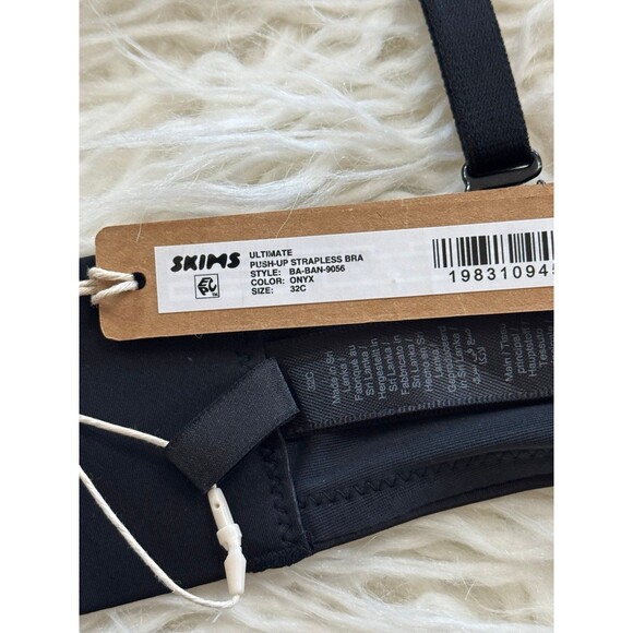 Skims Ultimate Push Up Strapless Bra Onyx Size 32C - Picture 8 of 8